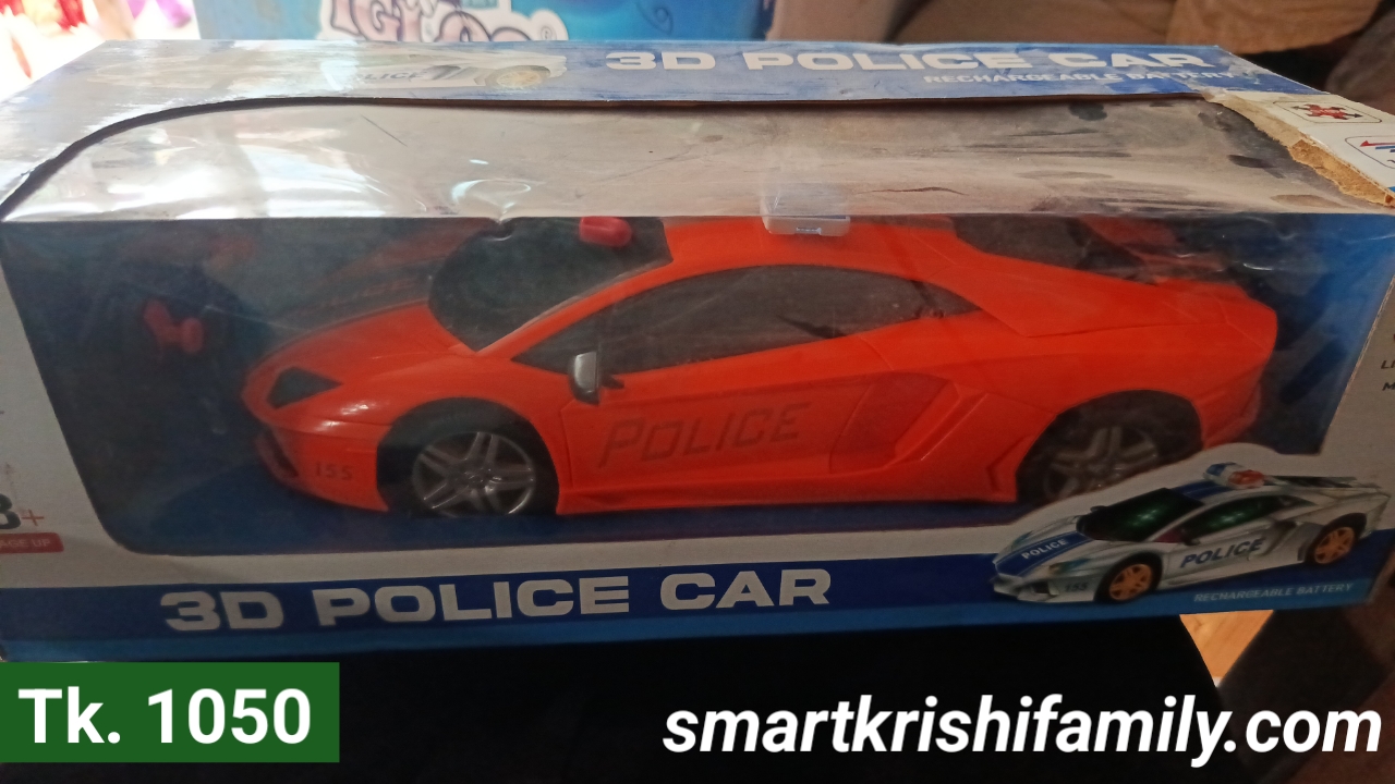 Rechargable, Remote control 3D Police Car 🚓🚨